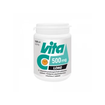 Vita C LONG 500 mg, tabletės, 150 vnt.