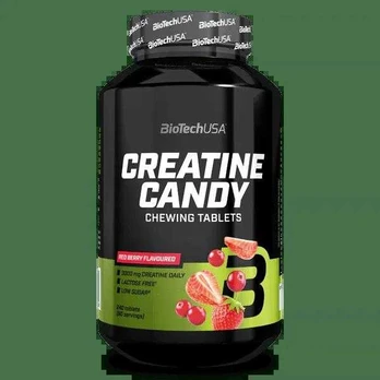 Biotech Creatine Candy 240 tabl. (Raudona Berry skonis)