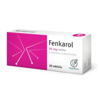 FENKAROL 25 mg tabletės N20