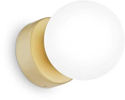 Ideal Lux sieninis šviestuvas Perlage AP1 Ottone