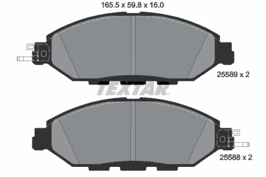 TEXTAR 2558903 Brake pad set