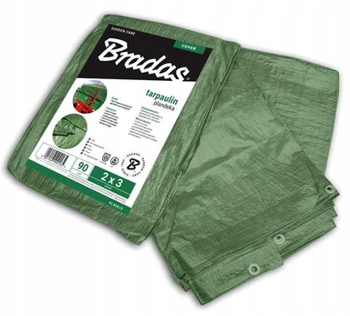 Sustiprintas sodo tentas Bradas Žalias 5x6 m, 90 g m2