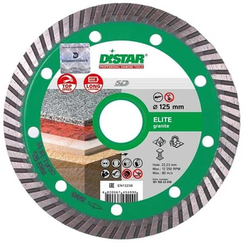 180MM DISTAR TURBO ELITE 5D Deimantinis diskas granitui
