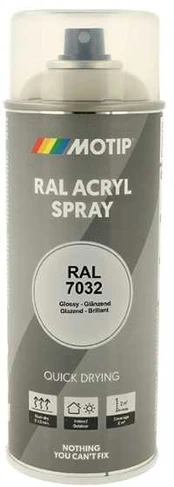 Motip Ral 7032 high gloss flint pilkas