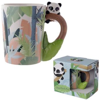 Keramikinis puodelis Panda Bear, įvairių spalvų
