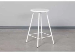 LOFT Baltas pusbario (60cm) taburetė