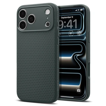 Žalias dėklas Apple iPhone 17 Pro Max telefonui "Spigen Liquid Air"