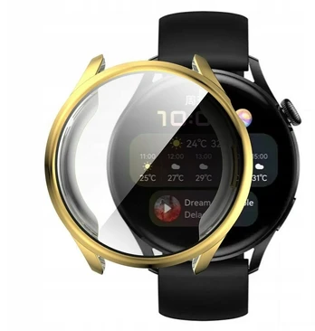 Silikoninis dėklas Huawei Watch 3 Pro 48mm, auksinės spalvos