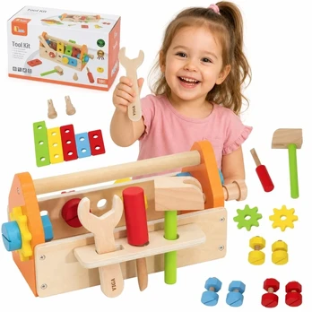 Viga Toys Įrankių dėžė Viga, medinė