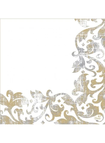 Servetėlė DUNISOFT FESTIVA WHITE 40x40 cm (60 vnt.)