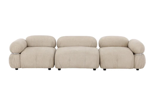 Mika Module Sofa Beige/Silver 3 pieces