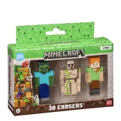 Superbuzz *****MINECRAFT 3D Erasers 3pack C 14249 kaina
