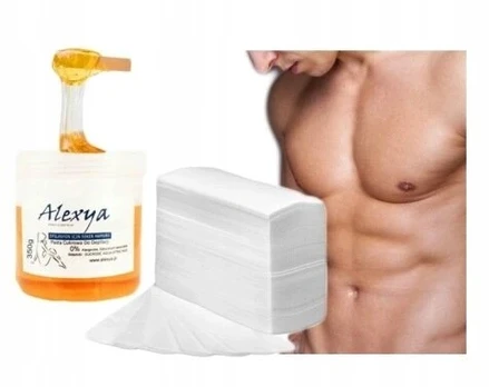 Vaškas nugaros, torso, krūtinės depiliacijai vyrams - rinkinys