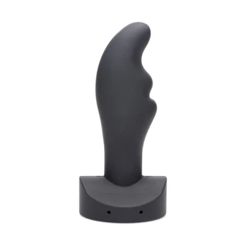 Xr Brands Zeus Electro Zinger Ribbed Silicone E-Stim Plug - Conductive, Medium