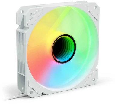 Sharkoon Lüfter 120*120*25 SHARK Mirror PWM RGB baltas