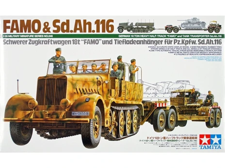 Plastic model FAMO and Tank Transporter