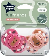 TOMMEE TIPPEE silikoninis čiulptukas FUN 18-36 mėn., 2 vnt., 43340399 kaina