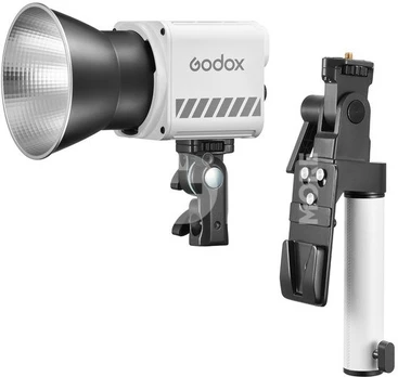 Godox ML60II BI Portable LED Light (Bi Color) with AK B02 Holding Handle and Battery Support Kit