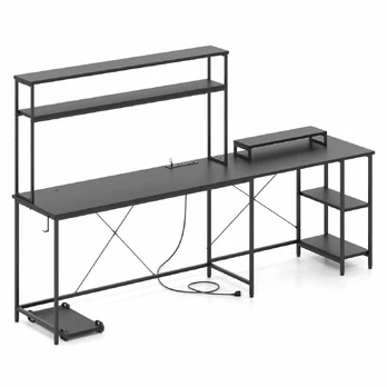 Bonideco Select Rašomasis stalas 145x145x147cm., juodos spalvos