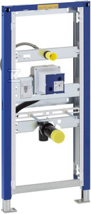 Duofix element for urinal. 112–130 cm. universal. with hidden urinal flush control
