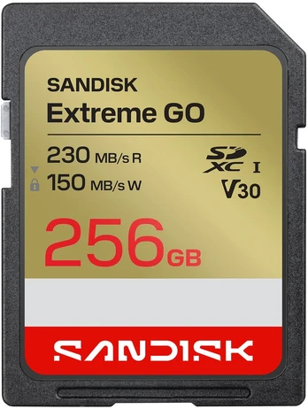 Sandisk memory card SDXC 256GB Extreme GO UHS-I