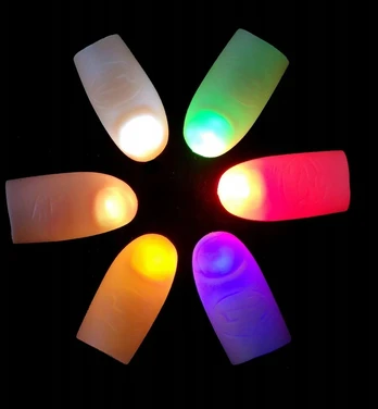 2 vnt. Led Finger Lights Nykščiai Light
