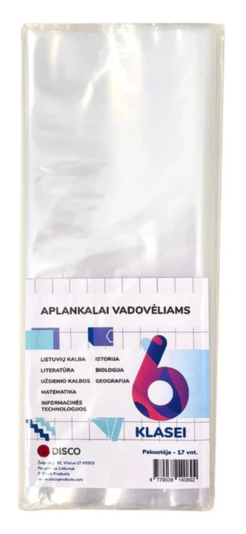 Vadovėlių aplankalai DISCO, 6 klasė