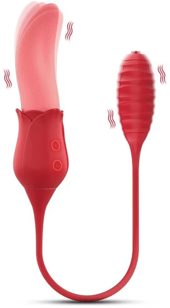 Moteriškas vibratorius masažuoklis Rose Series