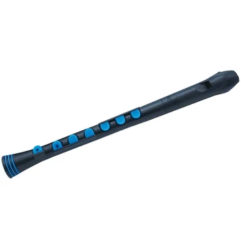 NUVO Recorder + juodai mėlynas – sopraninis tiesusis fleitas