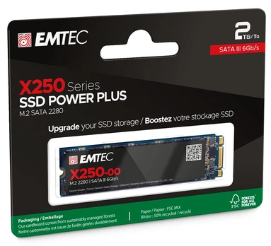 Emtec SSD M.2 Sata X250 2TB Intern