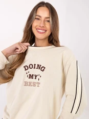 Bluza-RV-BL-A942.62-jasny beżowy kaina