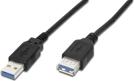 USB cable Digitus USB-A - USB-A 1.8 m Black (AK112330)