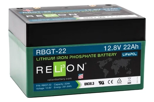 RELION RBGT22 12.8V 22Ah Lithium Ion gilaus iškrovimo akumuliatorius