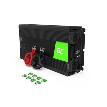 Žaliasis Elementas INV24 maitinimo adapteris/inverteris Auto 1500 W Juodas