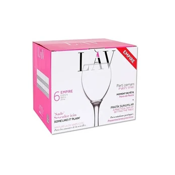 Vyno taurių rinkinys Lav, 590 ml., 6 vnt.