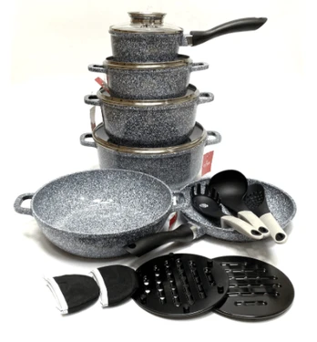 Set Töpfe und Marmorpfannen 17-tlg. ZILNER-7060