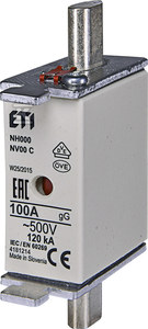 ETI Įdėkite NH000 GG 40A/400V