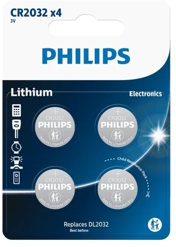 Philips baterie guzikowe lithium CR2032 4-pak - 2301962