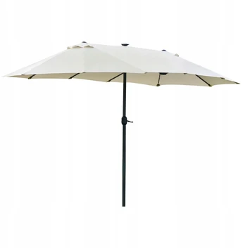 Owalus kreminis skėtis Outsunny, 440 x 260 cm