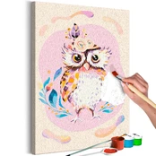 Artgeist Tapybos pagal skaičius rinkinys - Owl Chic kaina