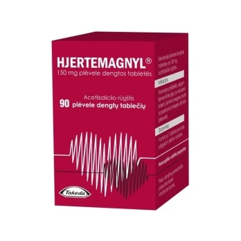 HJERTEMAGNYL 150 mg plėvele dengtos tabletės N90
