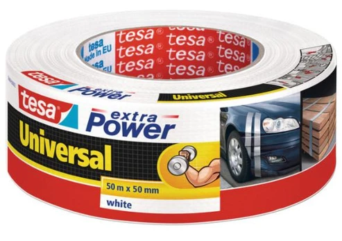 tesa extra Power Universal 50m 50mm baltas