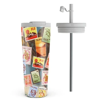 Paradise - Travel Mug, 700 ml / Flap & Straw Set