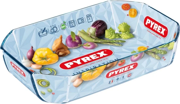 Stiklinis indas Pyrex, 27 cm x 18 cm