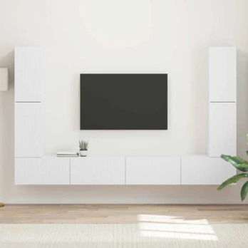 TV staliukas 4 pcs Balta