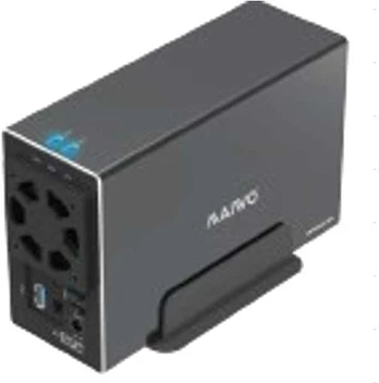 Deltacoimp External HDD enclosure, USB 3.0, 3.5" HDD, USB-A, juodas