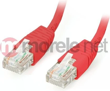 Equip Patchkabel Cat6 U/UTP 2xRJ45 5.00m raudona Polybeutel