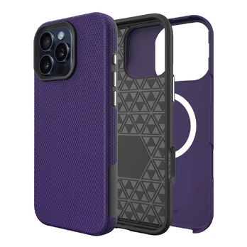 Dėklas Perfectionists Triangle Mag Case Apple iPhone 17 Pro/18 Pro violetinis