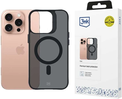 Dėklas Apple iPhone 16 Pro - 3mk Smoke MagCase