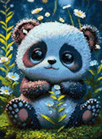 Diamond Painting kit "Panda" 30x40 cm WD3073